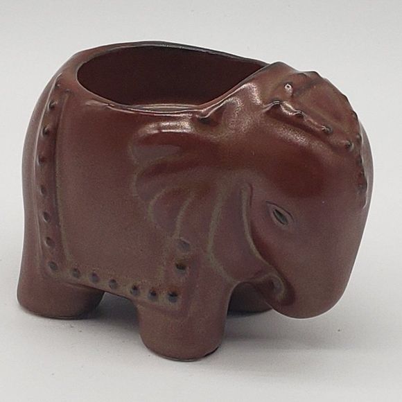Partylite Vintage Porcelain Brown Elephant Votive Candle Holder - Picture 16 of 16